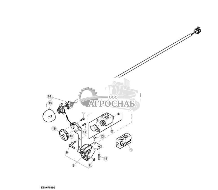 Клапан гидравлического тормоза прицепа, соотношение 9,2 